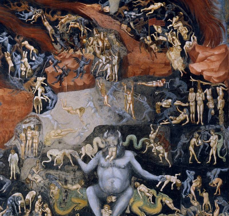 ilustração do Inferno Secondo Dante.  Figura universale della Divina